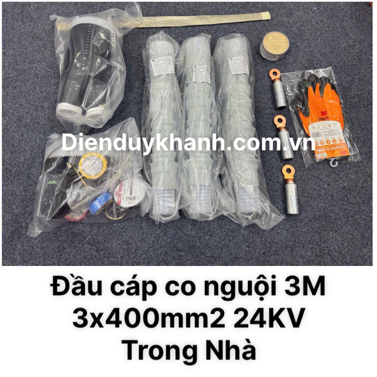 Đầu Cáp Co Nguội Trung Thế Trong Nhà 24KV ID 3C QTII(M)4S-32-400 (3x400mm2)